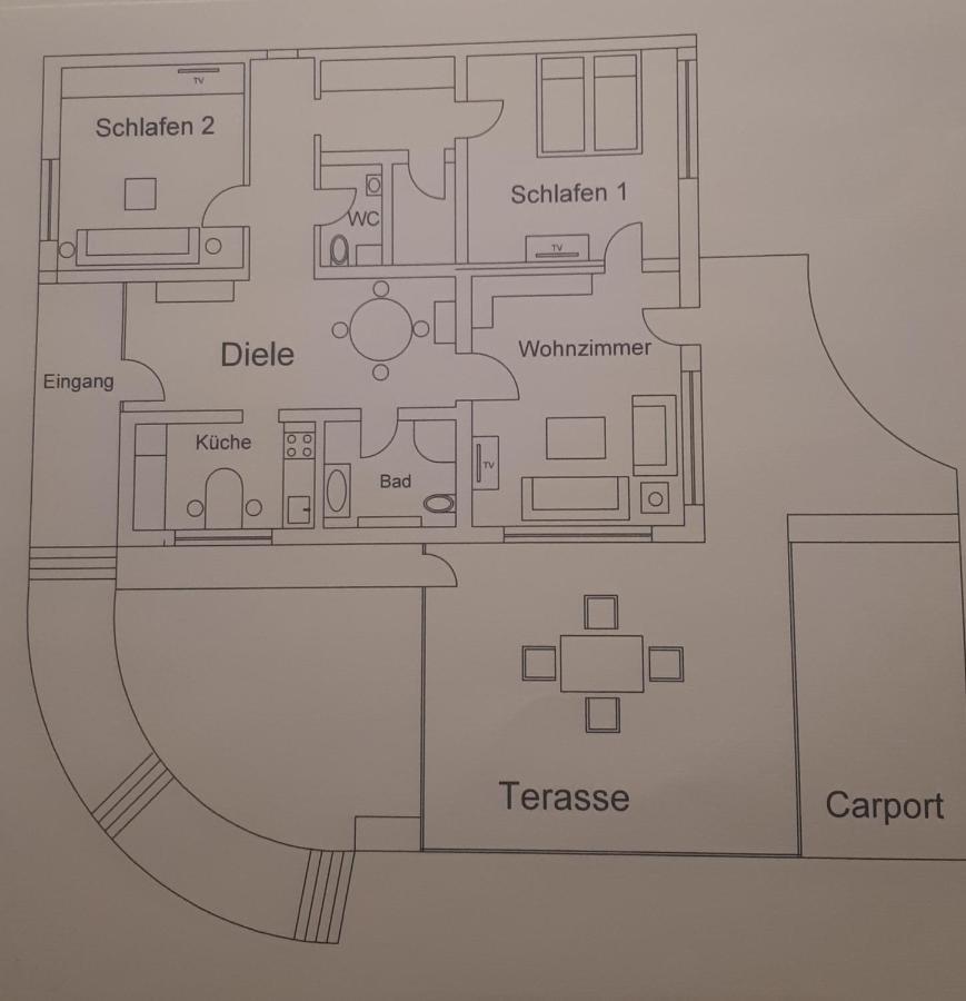 Fewo Zum Golfplatz 吕格德 外观 照片